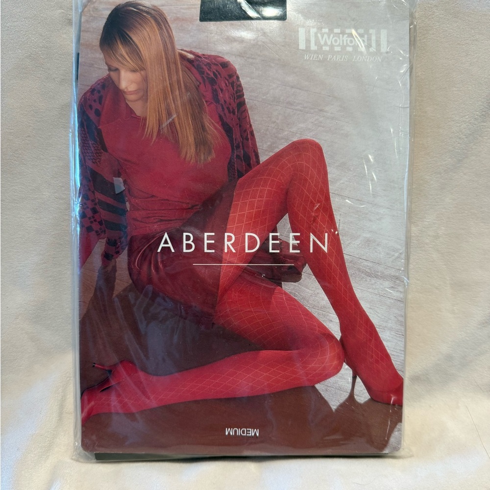 Wolford Aberdeen Black Thighs Sz M New
